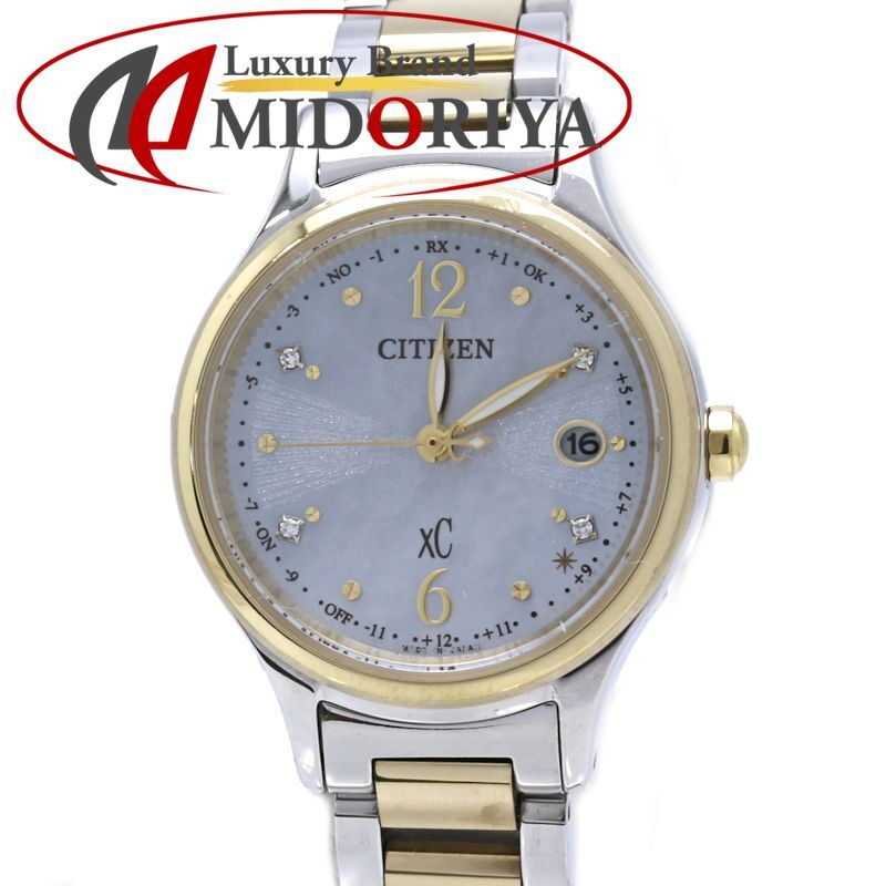 CITIZEN シチズン XC クロスシー ヒカリコレクション サクラ ES9494-51D4Pダイヤモンド 限定【2025年購入】【中古】腕時計 レディース チタン /40411