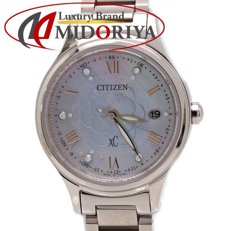 CITIZEN シチズン XC クロスシー ヒカリコレクション サクラ ES9498-69N 限定【2025年購入】【中古】腕時計 レディース チタン /40415