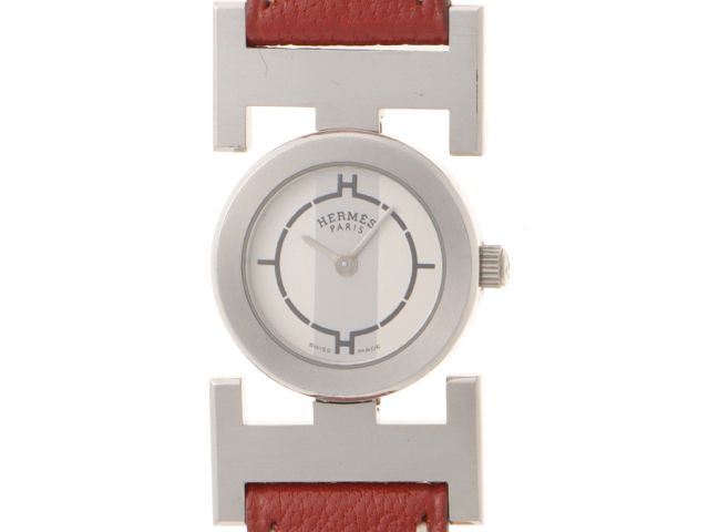 1*0様 HERMES エルメス パプリカ PA1.210 腕時計 (4575) HERMES エルメス パプリカ □G刻印 PA1.210 腕時計 ステンレススチール