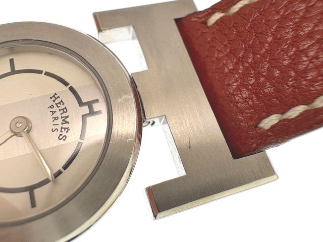 HERMES エルメス パプリカ □G刻印 PA1.210 腕時計 ステンレススチール