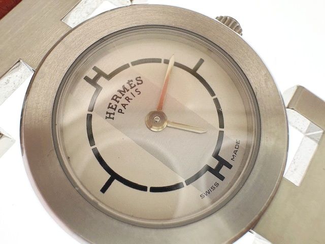 HERMES エルメス パプリカ □G刻印 PA1.210 腕時計 ステンレススチール