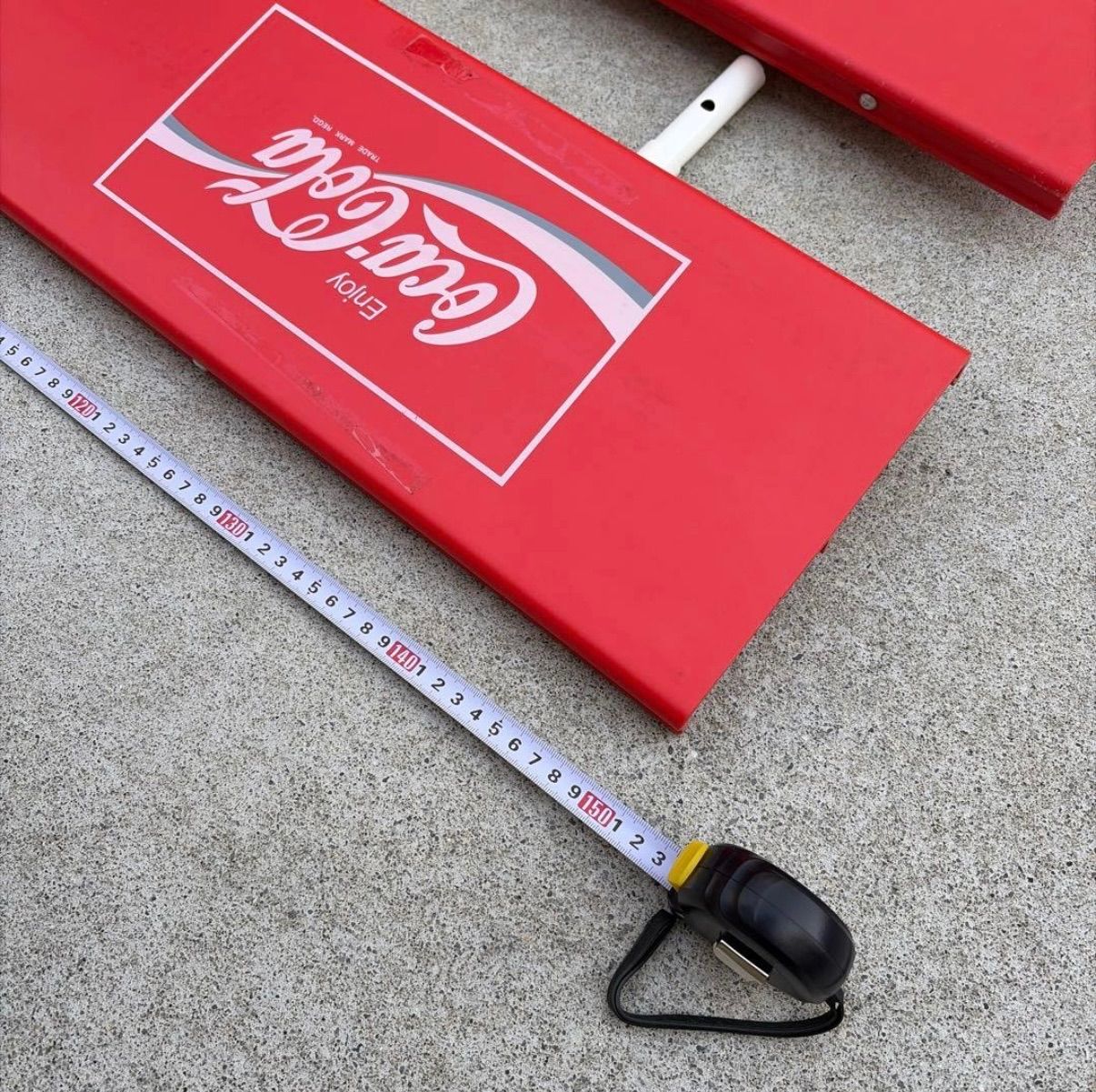 ☆未組立品☆ 希少 コカコーラ Coca-Cola ベンチ 椅子 赤 プラスチック