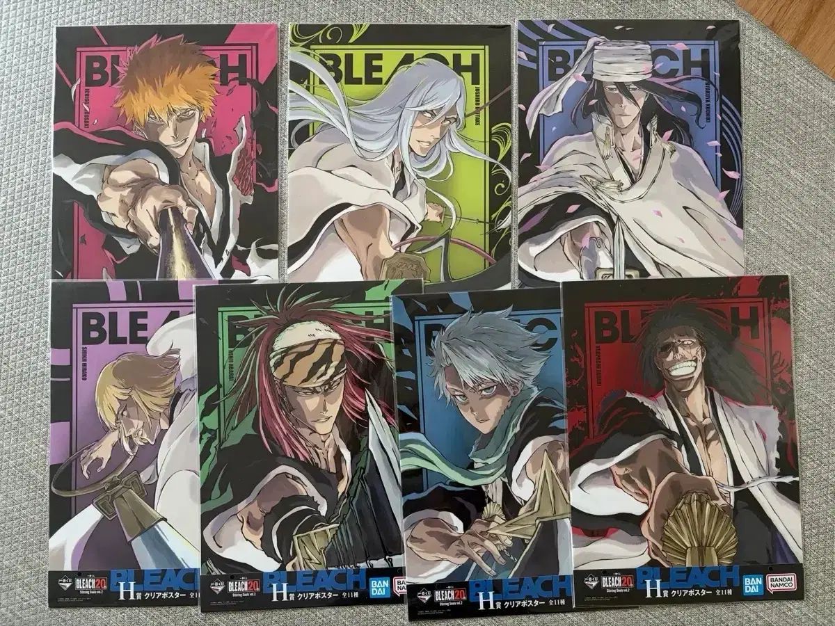 未開封 BLEACH（ブリーチ）一番くじ 20周年ポスター 7種