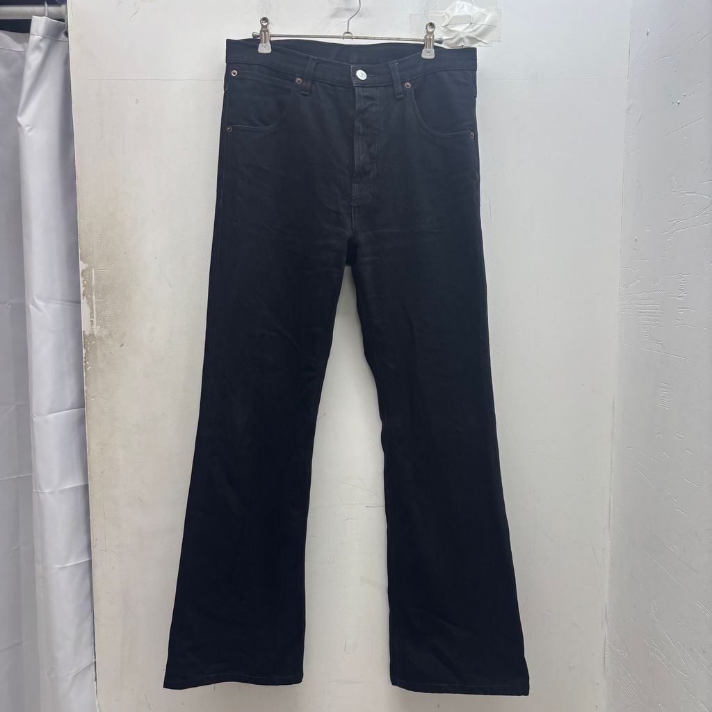 HUSBANDS ハズバンズ Boots-cut Flare Denim フレアデニム 42-207-41-076336 ブラック size:31【中目黒B05】