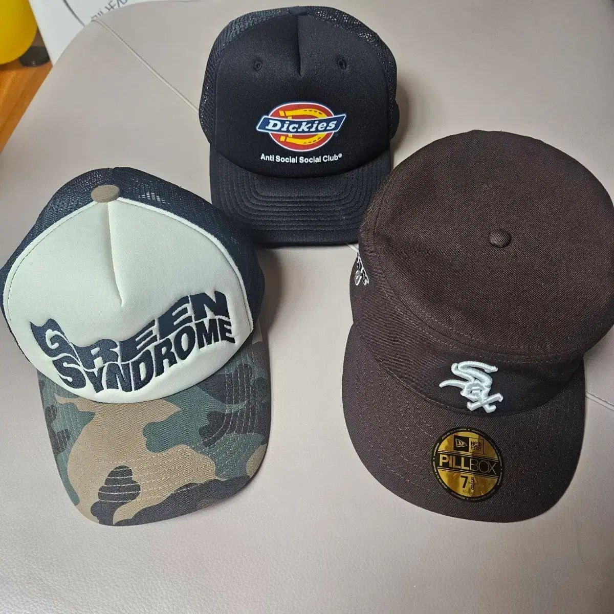 NEW ERA ニューエラ フィールドボックス シカゴ / DICKIES ディッキーズ ANTIFRAGILE ソーシャルクラブ / GREEN SYNDROME(グリーンシンドローム) トラッカーキャップ