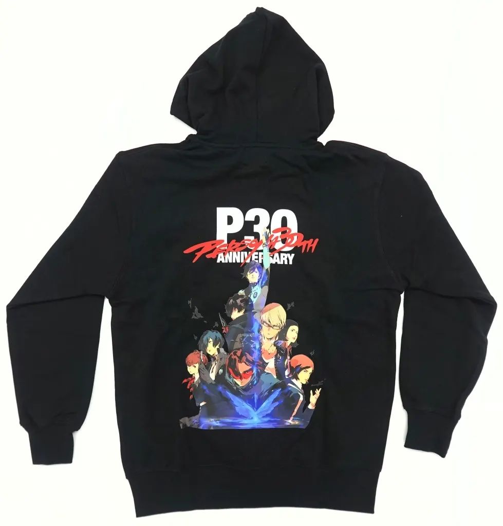 【中古】アウターウェア キービジュアル P30th オリジナルパーカー ブラック XLサイズ 「ペルソナシリーズ 30周年記念」