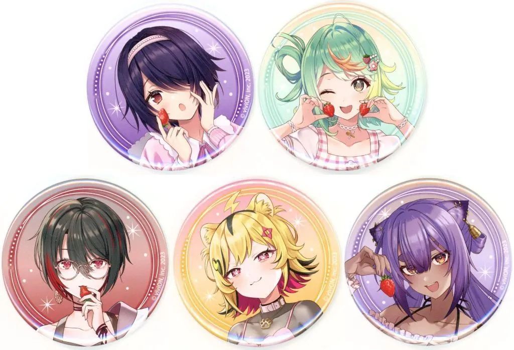 中古】バッジ・ピンズ 全5種セット 「バーチャルYouTuber あおぎり高校