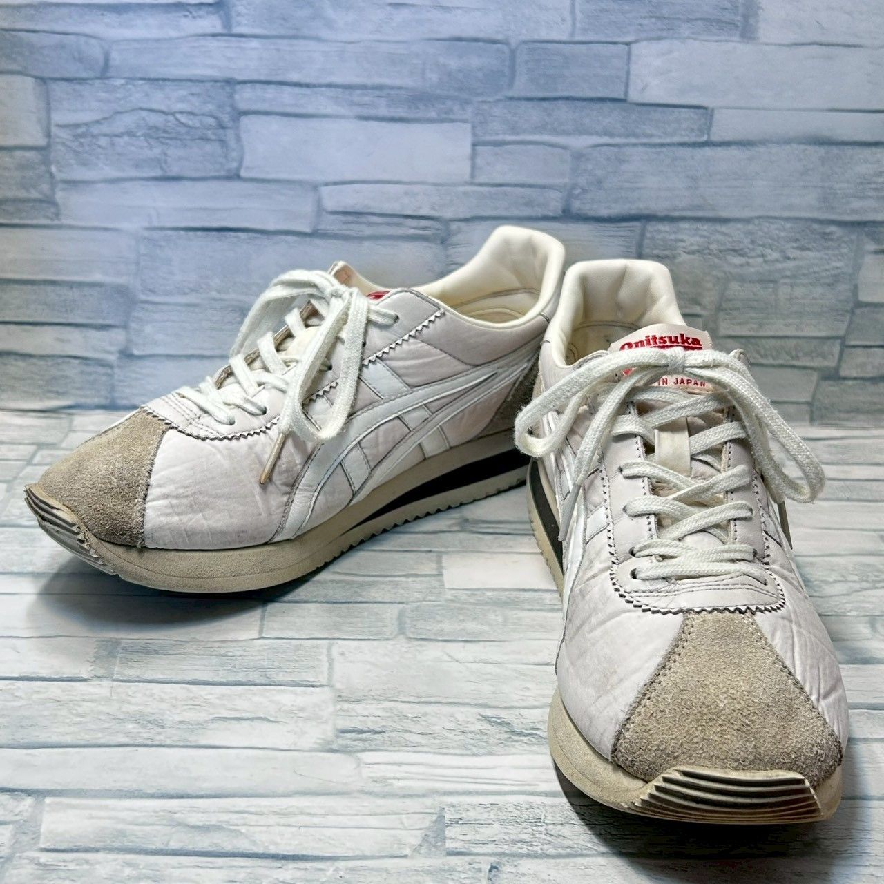 【訳アリ】Onitsuka Tiger　MOAL 77 NM　ベージュ　23.5cm