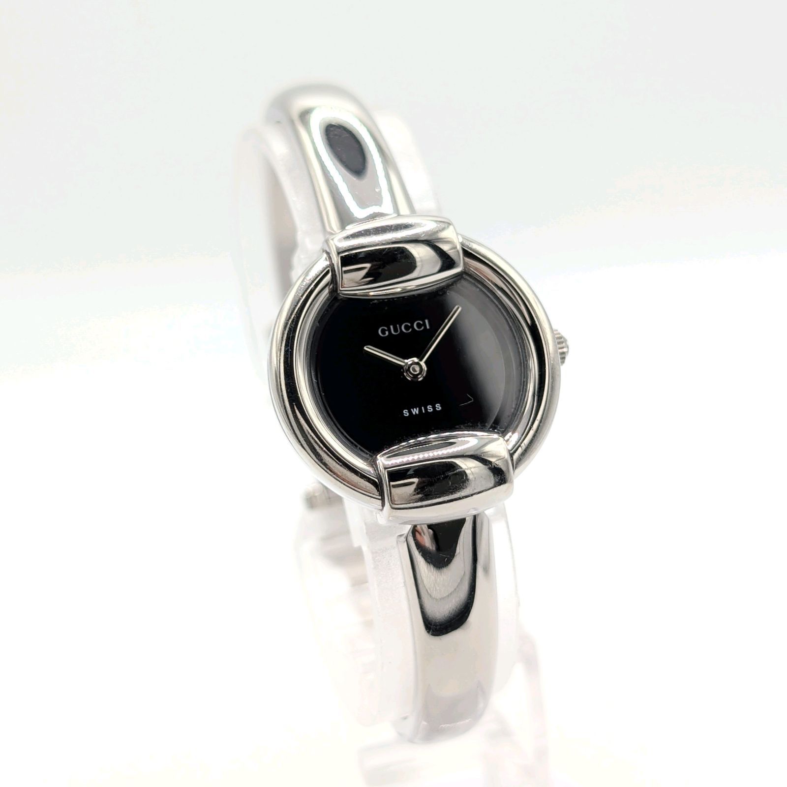 GUCCI 1400L horse bit Watch Ladies Quartz Square Silver Y2K 00S Vintage Working グッチ ホースビット 時計 クオーツ スクエア シルバー ヴィンテージ 稼働品