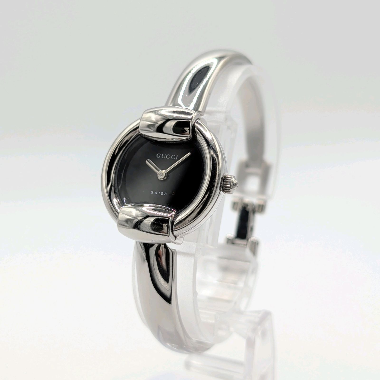 GUCCI 1400L horse bit Watch Ladies Quartz Square Silver Y2K 00S Vintage Working グッチ ホースビット 時計 クオーツ スクエア シルバー ヴィンテージ 稼働品