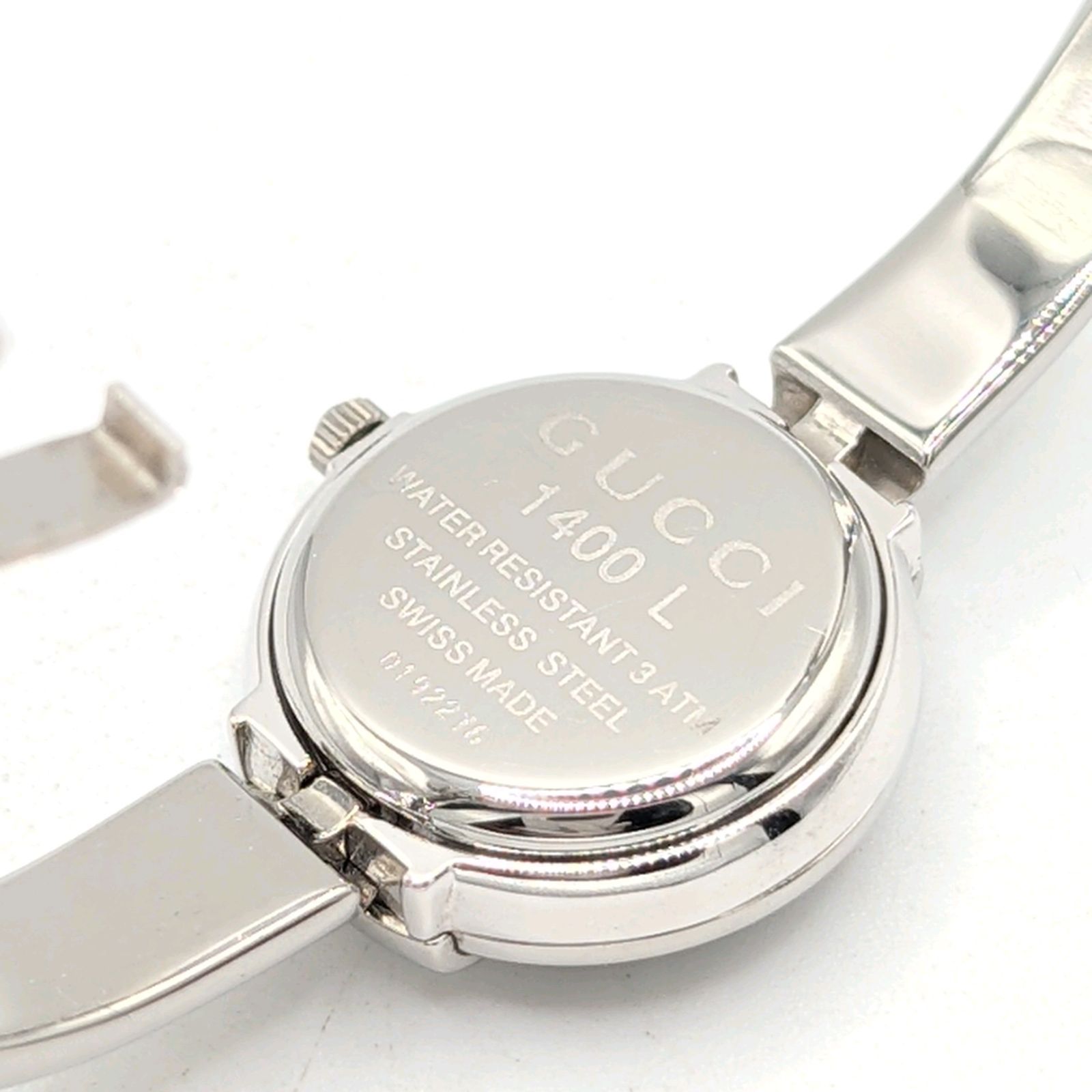GUCCI 1400L horse bit Watch Ladies Quartz Square Silver Y2K 00S Vintage Working グッチ ホースビット 時計 クオーツ スクエア シルバー ヴィンテージ 稼働品