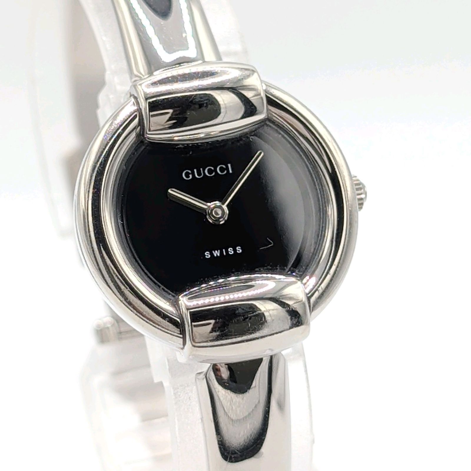 GUCCI 1400L horse bit Watch Ladies Quartz Square Silver Y2K 00S Vintage Working グッチ ホースビット 時計 クオーツ スクエア シルバー ヴィンテージ 稼働品