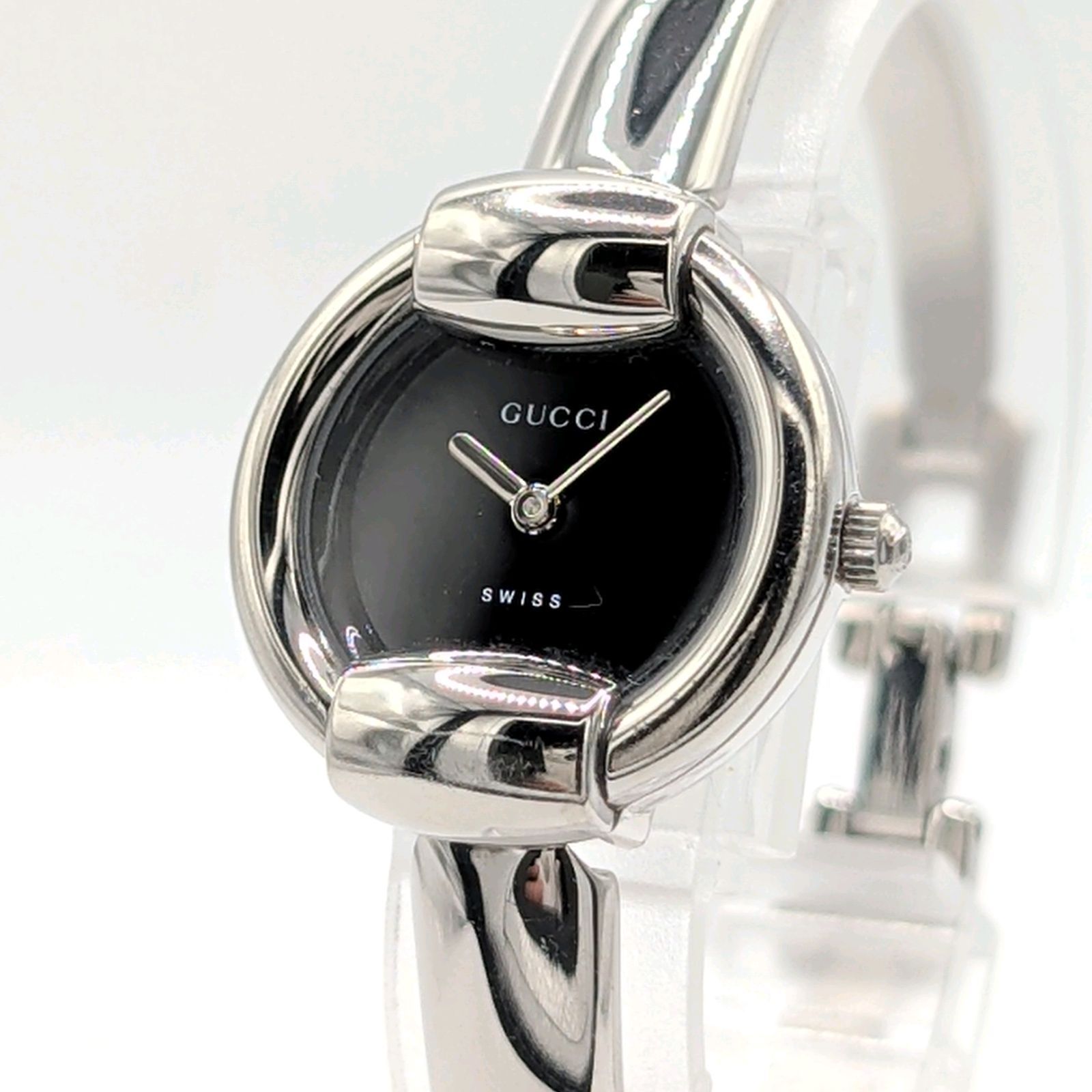 GUCCI 1400L horse bit Watch Ladies Quartz Square Silver Y2K 00S Vintage Working グッチ ホースビット 時計 クオーツ スクエア シルバー ヴィンテージ 稼働品