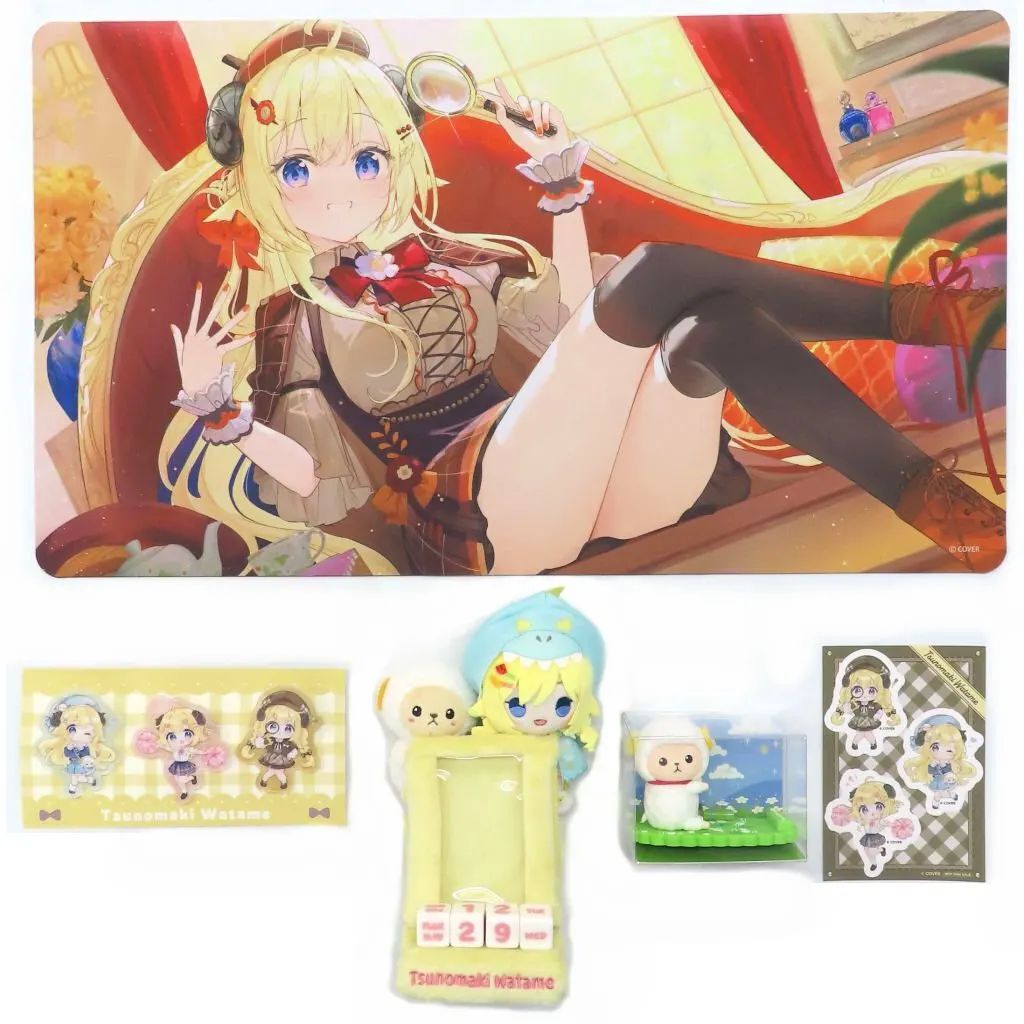 中古】グッズセット 角巻わため 活動6周年記念フルセット(せんちゃ描き