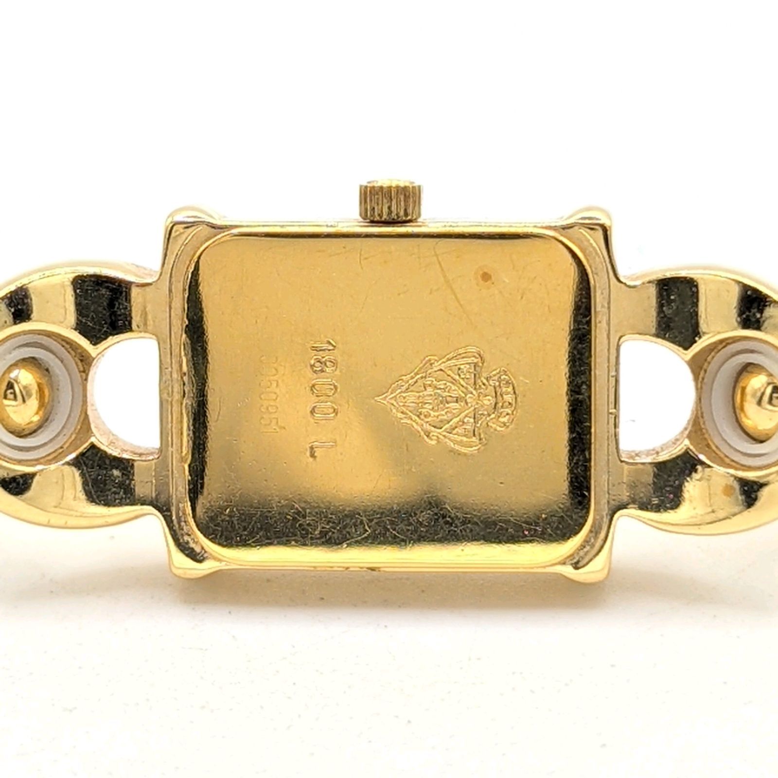 GUCCI 1800L Change belt Watch Ladies Quartz Square Gold Y2K 00