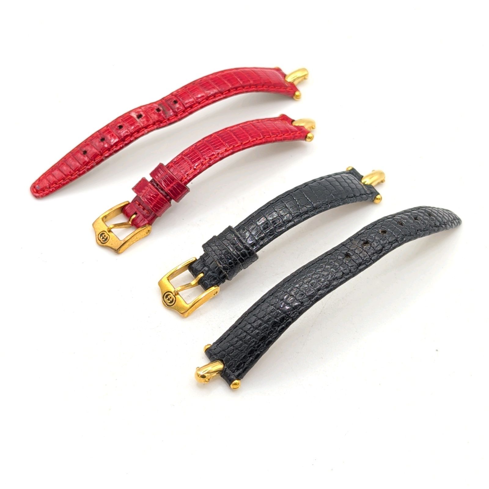 GUCCI 1800L Change belt Watch Ladies Quartz Square Gold Y2K 00 