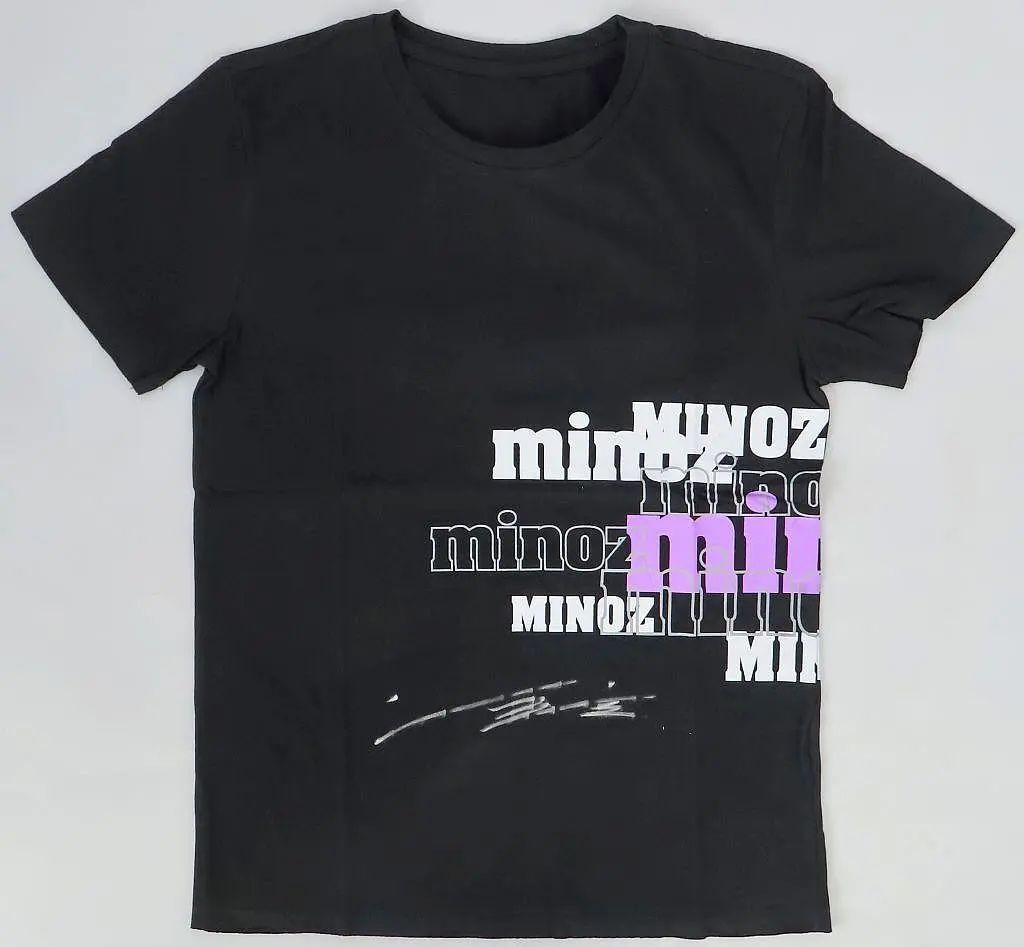 中古】Tシャツ イ・ミンホ 直筆サイン入りTシャツ ブラック