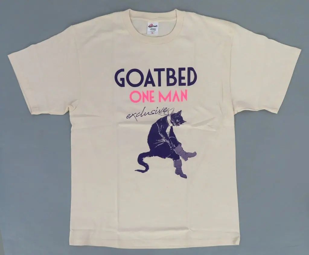 GOATBED / 『TSDGB』会場限定 ★配布CD+Tシャツ+ステッカー★ 中古】Tシャツ GOATBED Tシャツ(ONE MAN) ベージュ XLサイズ GB