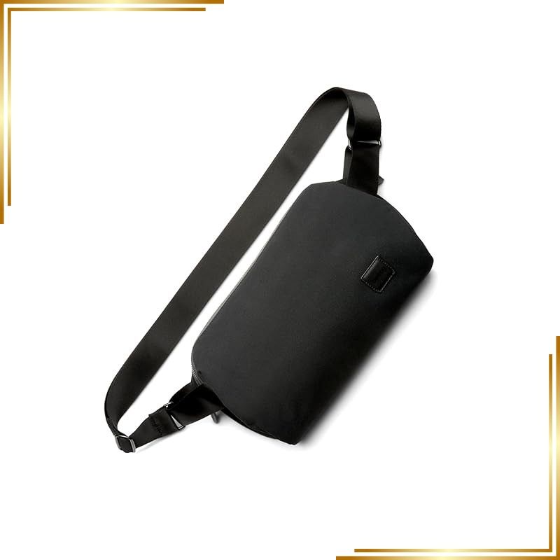 【新品】 [Bellroy] Classic Sling 容量7Lのミニマルなボディバッグ 普段使いに最適 整頓しやすい収納構造 調節可能なストラップ 容量を圧縮・拡張可能 - Black