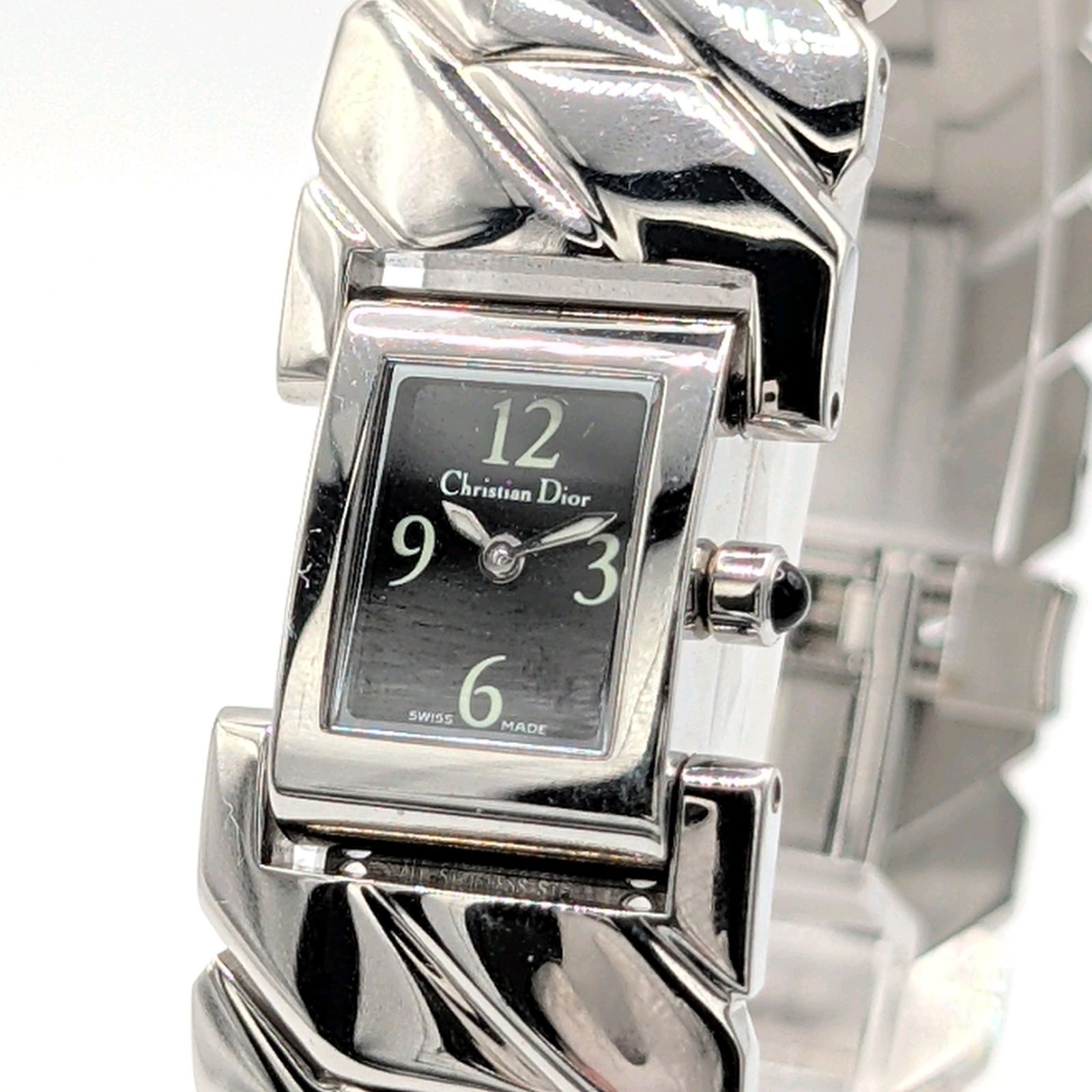 DIOR ディオール　アールデコ　腕時計　D72-100 Christian Dior Watch D72-100 Quartz Ladies Silver Y2K 00S