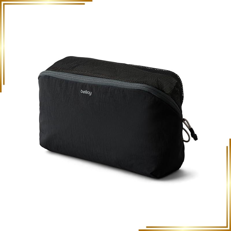 【新品】 Bellroy Packing Cube 6L トラベルオーガナイザー パッキングポーチ 内側にファスナー付きポケット 耐久性のある軽量デザイン - Black