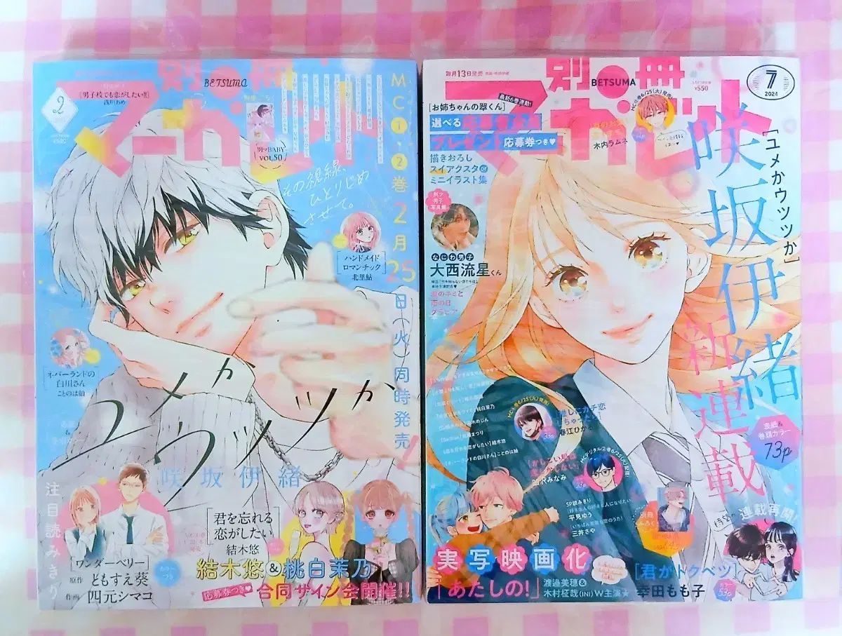 別冊マーガレット 2024年7月号 & 2025年2月号 雑誌 夢か現か