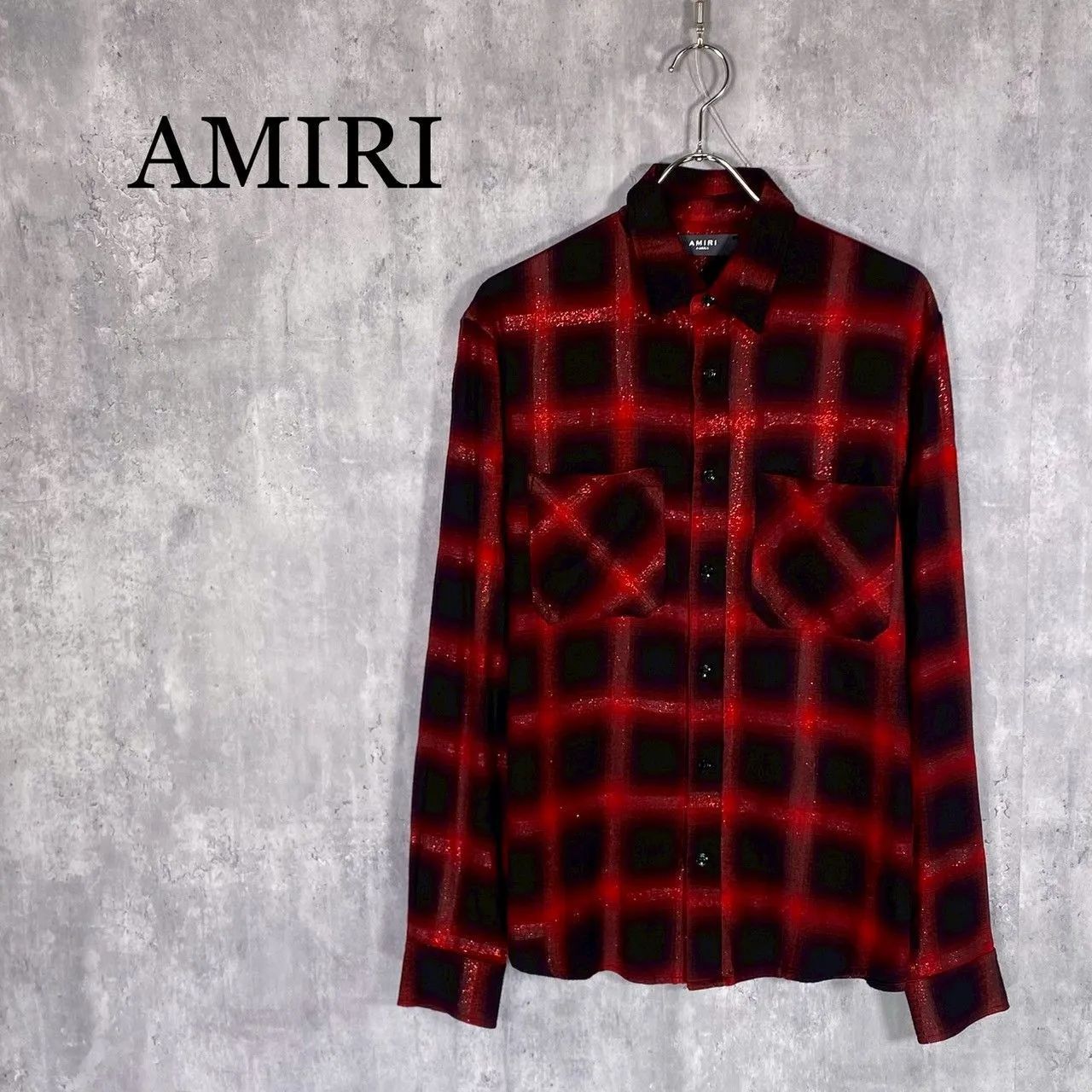 AMIRI』アミリ (XS) ラメチェックシャツ 長袖 - メルカリ