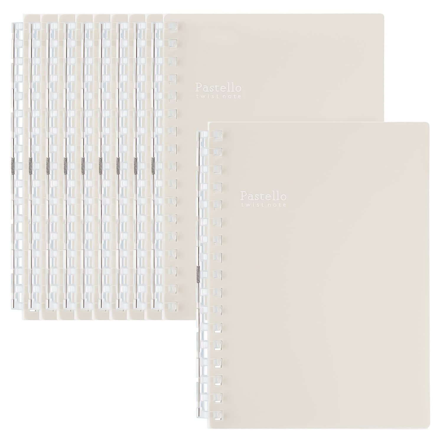特価商品 リヒトラブ ツイストノート パステロ 10冊 B6 ベージュ N1969-16_10