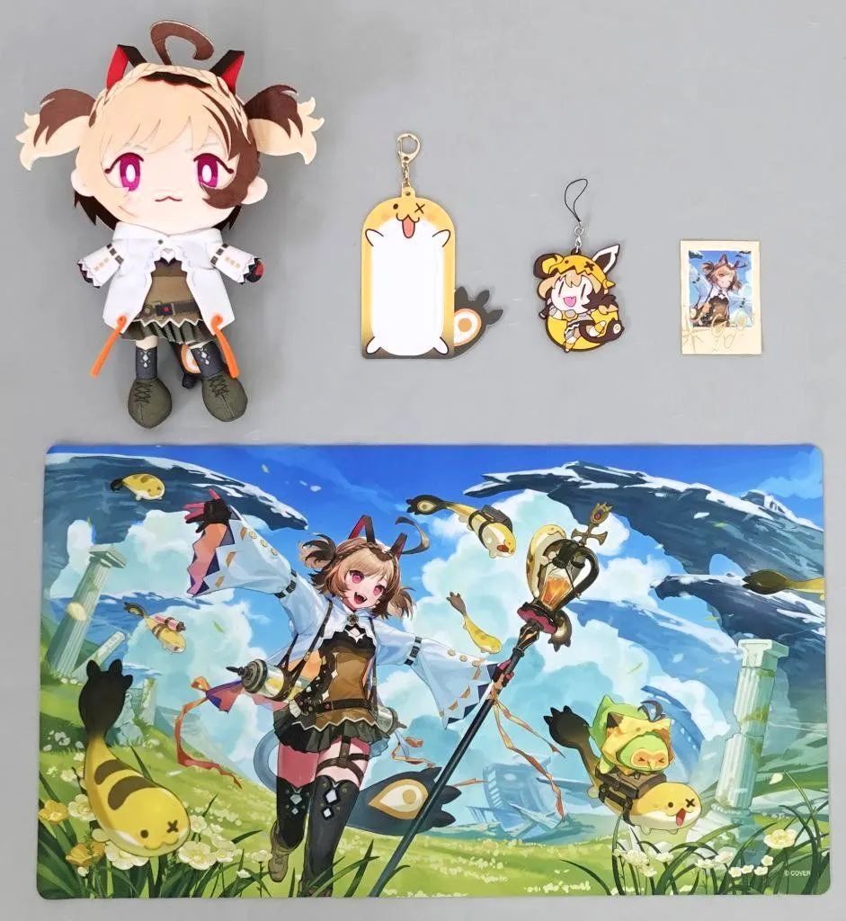 【中古】グッズセット ジジ・ムリン 誕生日記念フルセット(箔押し複製サイン入りチェキ風ブロマイドカード付き) 「バーチャルYouTuber ホロライブEnglish ジジ・ムリン 誕生日記念2025」