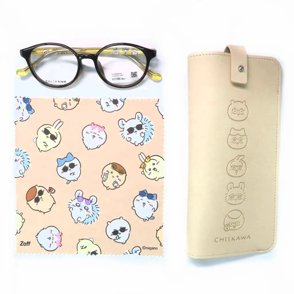 中古】眼鏡・サングラス HAPPYモデル(ブラウン/クリア) メガネ 「Zoff