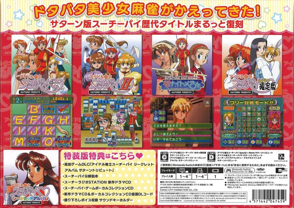 NS アイドル雀士スーチーパイ サターントリビュート 特装版 特装版