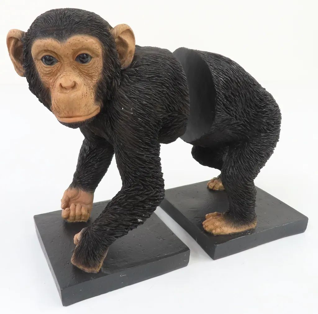 【中古】置物・装飾品 チンパンジーの本立て