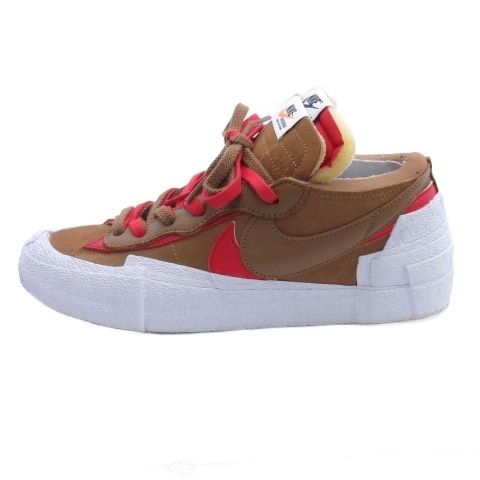 ナイキ NIKE ×sacai Blazer Low British Tan ブレーザー ロー ブリティッシュ タン スニーカー 26.5cm ブラウン DD1877-200