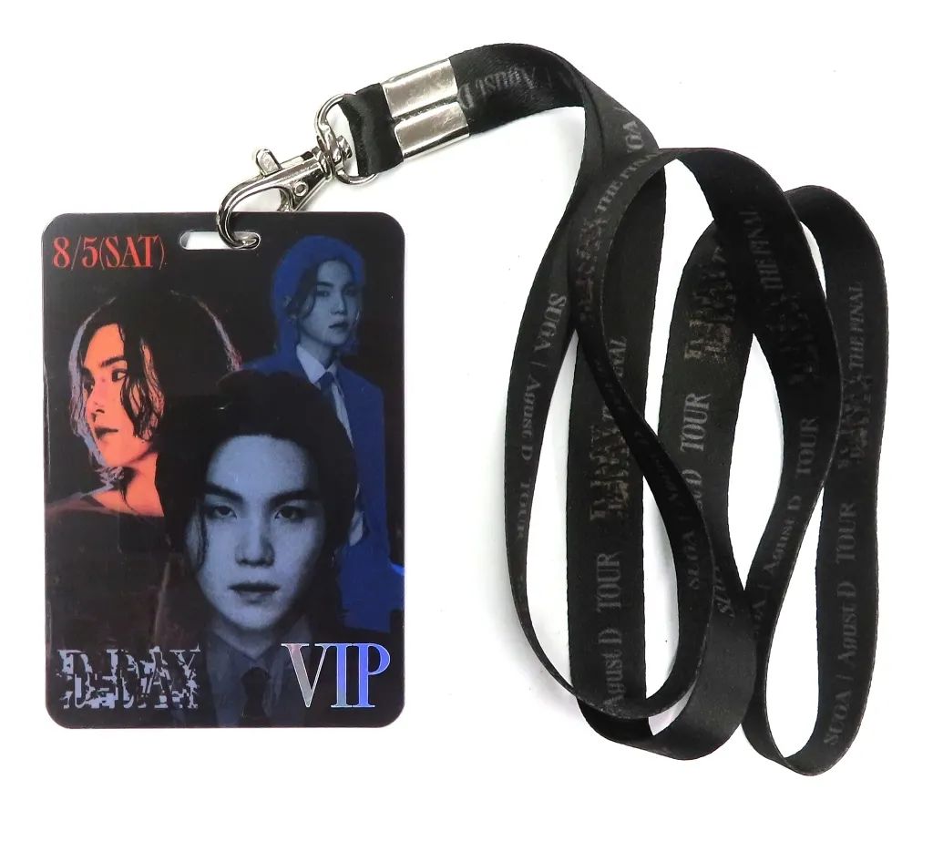 【中古】キャラカード Agust D(シュガ) VIPパス＆ネックストラップ 「SUGA Agust D TOUR D-DAY THE FINAL」 8月5日 VIP席チケット特典