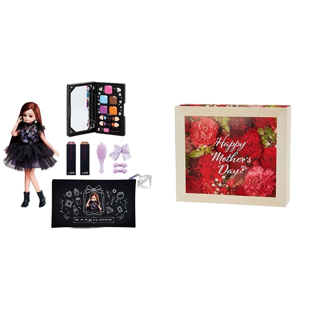 特価商品 【母の日セット品】タカラトミー リカちゃん ドール KATE LICCA -Make My Color- DX 着せ替え おままごと おもちゃ 5歳以上 +サンリオ メッセージカード フラワーボックス