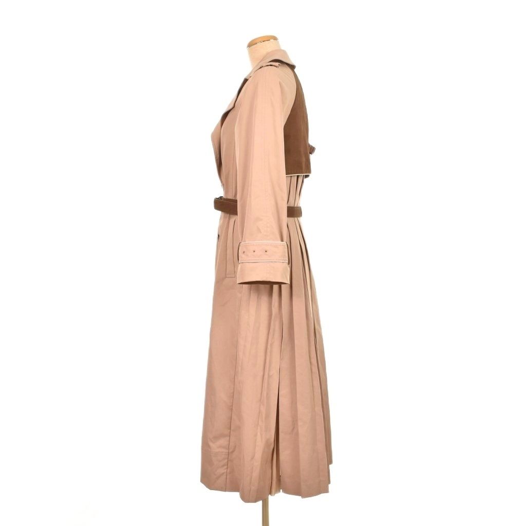 【新品未使用】AMERI VINTAGE バックプリーツトレンチコート ベージュ Ameri アメリヴィンテージ バックプリーツトレンチロングコート ジャケット・アウター