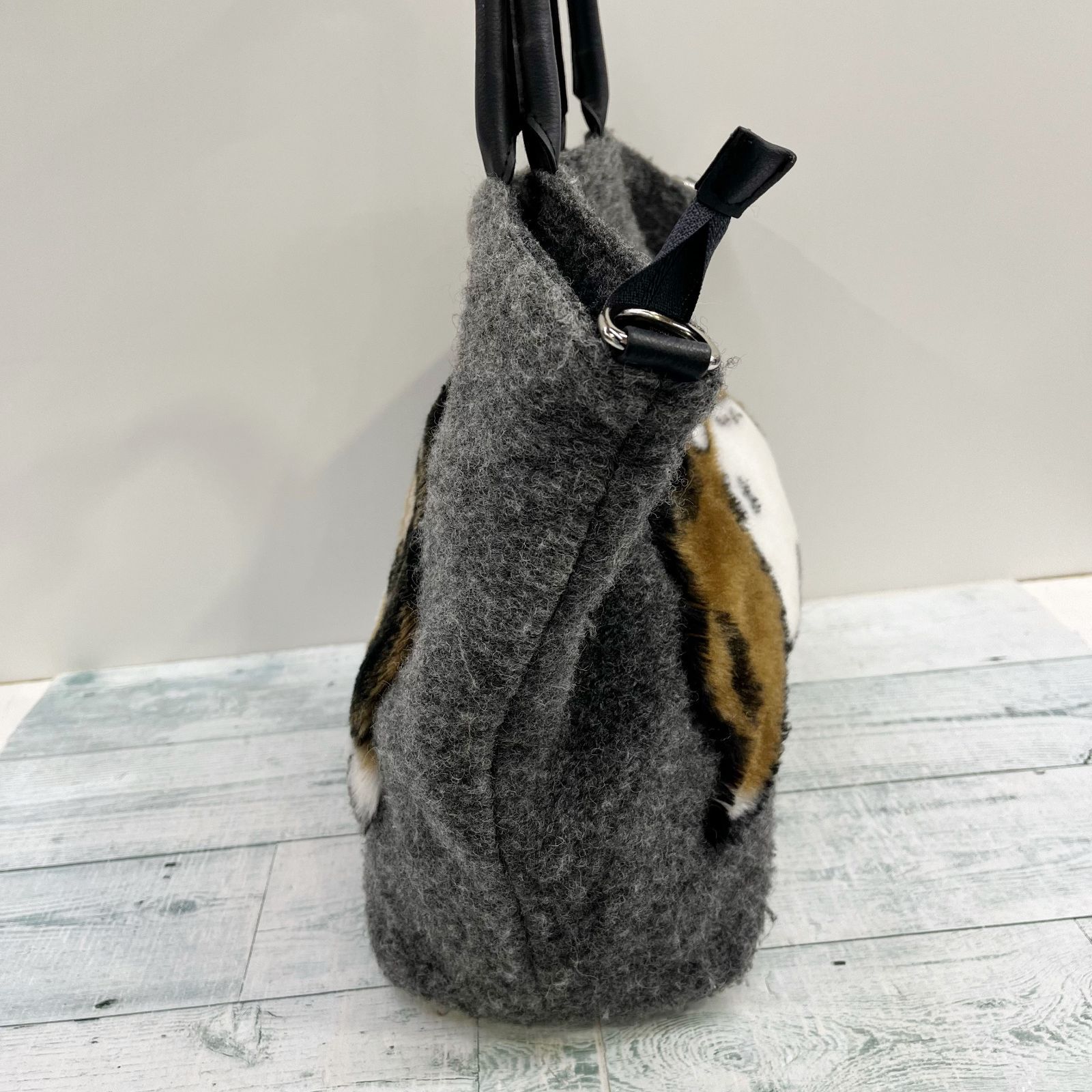 Teresa Cambi テレサカンビ DOG ドッグ トート バッグ グレー 