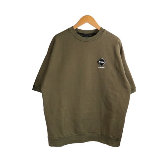 F.C.REAL BRISTOL 25ss S/S CREWNECK BAGGY SWEAT OLIVE サイズL FCRB-250077 エフシーレアルブリストル ショートスリーブ クルーネック バギー スウェット トップス 大名店