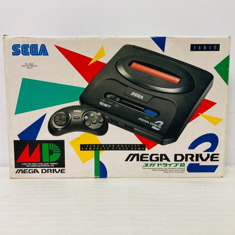 動作確認済み】【すぐ遊べる】【箱/取説つき】SEGA セガ メガドライブ2