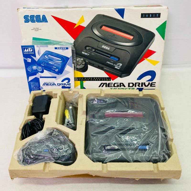 動作確認済み】【すぐ遊べる】【箱/取説つき】SEGA セガ メガドライブ2