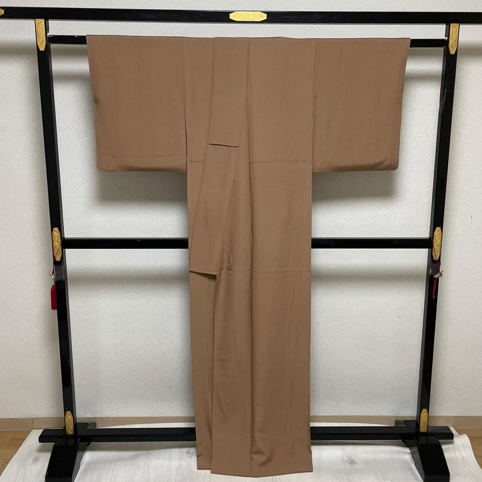 作家物 江戸小紋 鮫小紋 草木染 上品な色味 着物 正絹 X-2803 - メルカリ