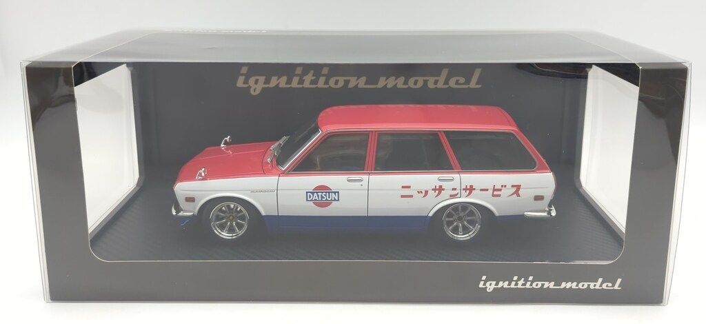 ignition model 1/18レジン製 Datsun Bluebird (510) Wagon Red/White/Blue IG2221(ニッサン サービス)
