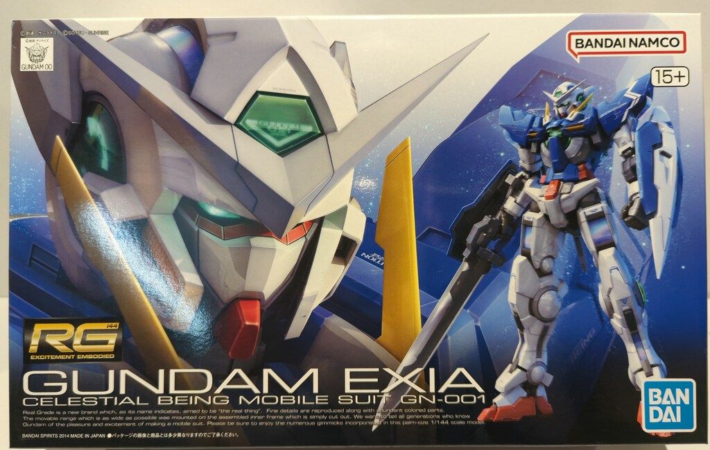 BANDAI SPIRITS RG 1/144 バンダイナムコ版 ガンダムエクシア/15+表記 15