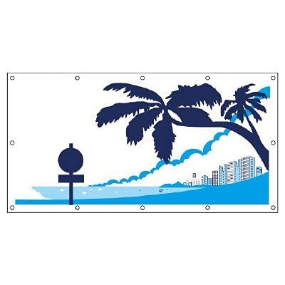 特価商品 ユニット ＃フェンスシート アロハサマー２ ターポリン ９００×１７４０ 930-08