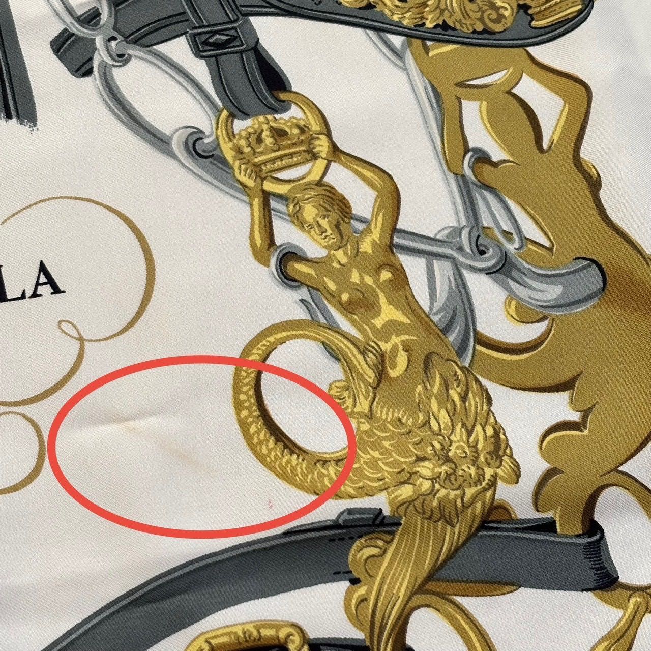 HERMES エルメス カレ90 BRIDES de GALA 大判スカーフ ストール シルク