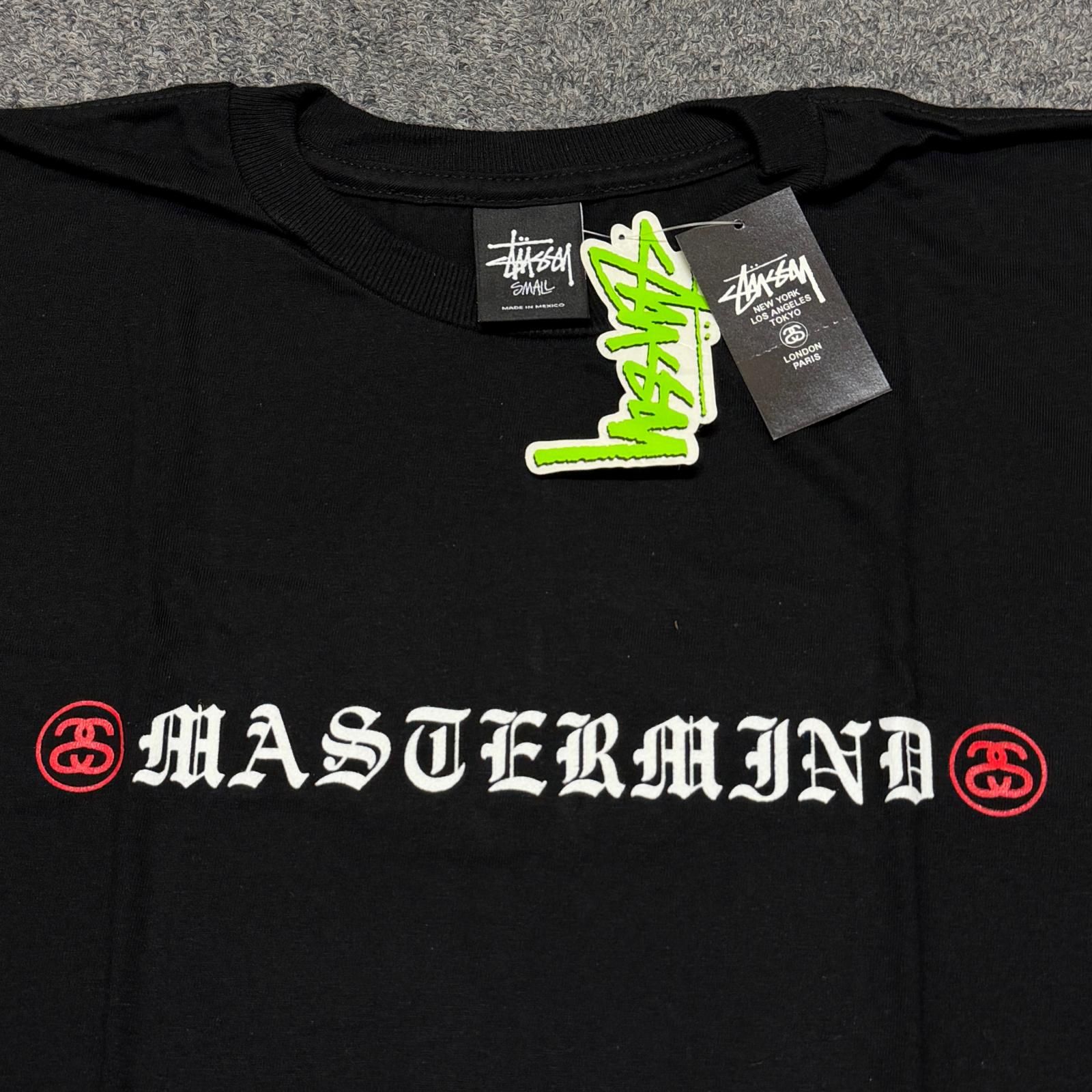 参考上代6300円 未使用 mastermind JAPAN × STUSSY ロゴコラボTシャツ