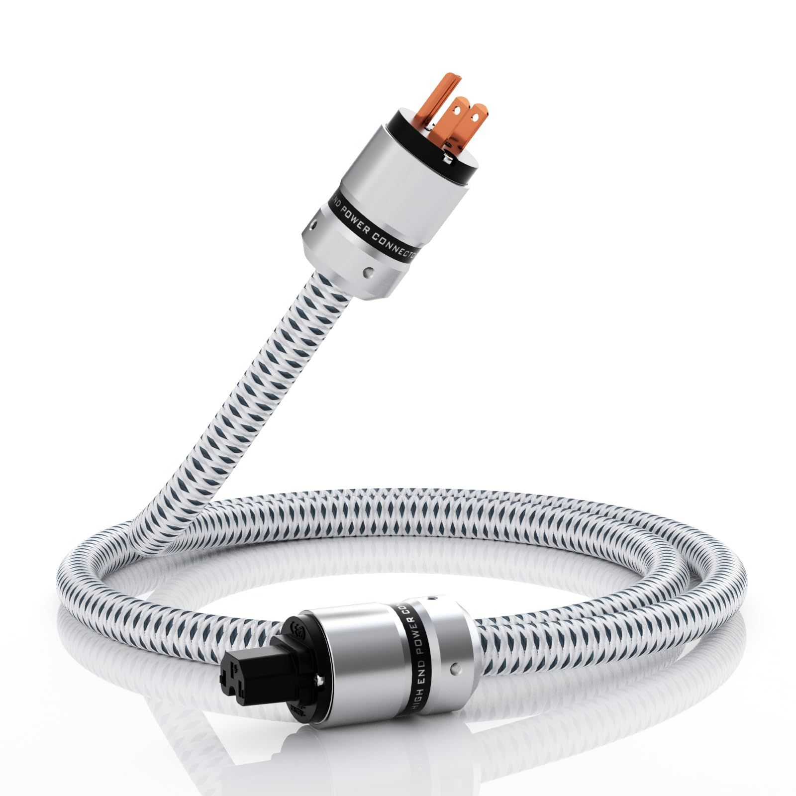 【人気商品】IEC320 ac電源コード C13コネクタ 125V/15A ナイロン編組電源スリーブ 3ピン 純銅OFC オーディオ用電源コード オーディオ電源ケーブル 耐久性 12AWG ホームシアター、AVレシーバー、パワーフィルタ、アンプ、サウンドシステ