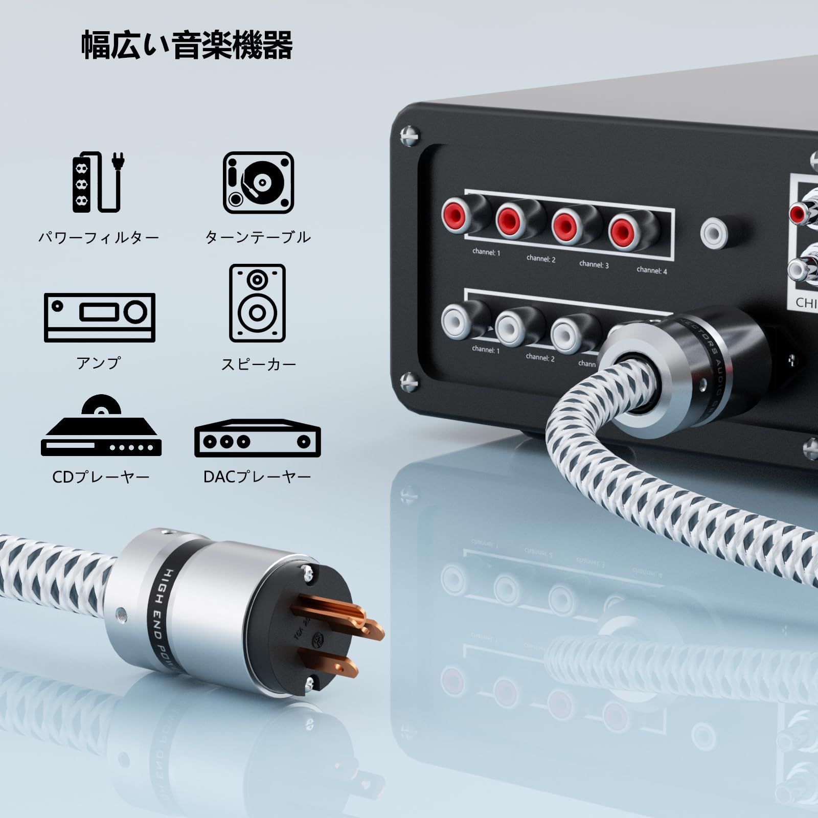 【人気商品】IEC320 ac電源コード C13コネクタ 125V/15A ナイロン編組電源スリーブ 3ピン 純銅OFC オーディオ用電源コード オーディオ電源ケーブル 耐久性 12AWG ホームシアター、AVレシーバー、パワーフィルタ、アンプ、サウンドシステ 【人気商品】IEC320 ac電源コード C13コネクタ 125V/15A ナイロン編組電源スリーブ 3ピン 純銅OFC オーディオ用電源コード オーディオ電源ケーブル 耐久性 12AWG ホームシアター、AVレシーバー、パワーフィルタ、アンプ、サウンドシステ