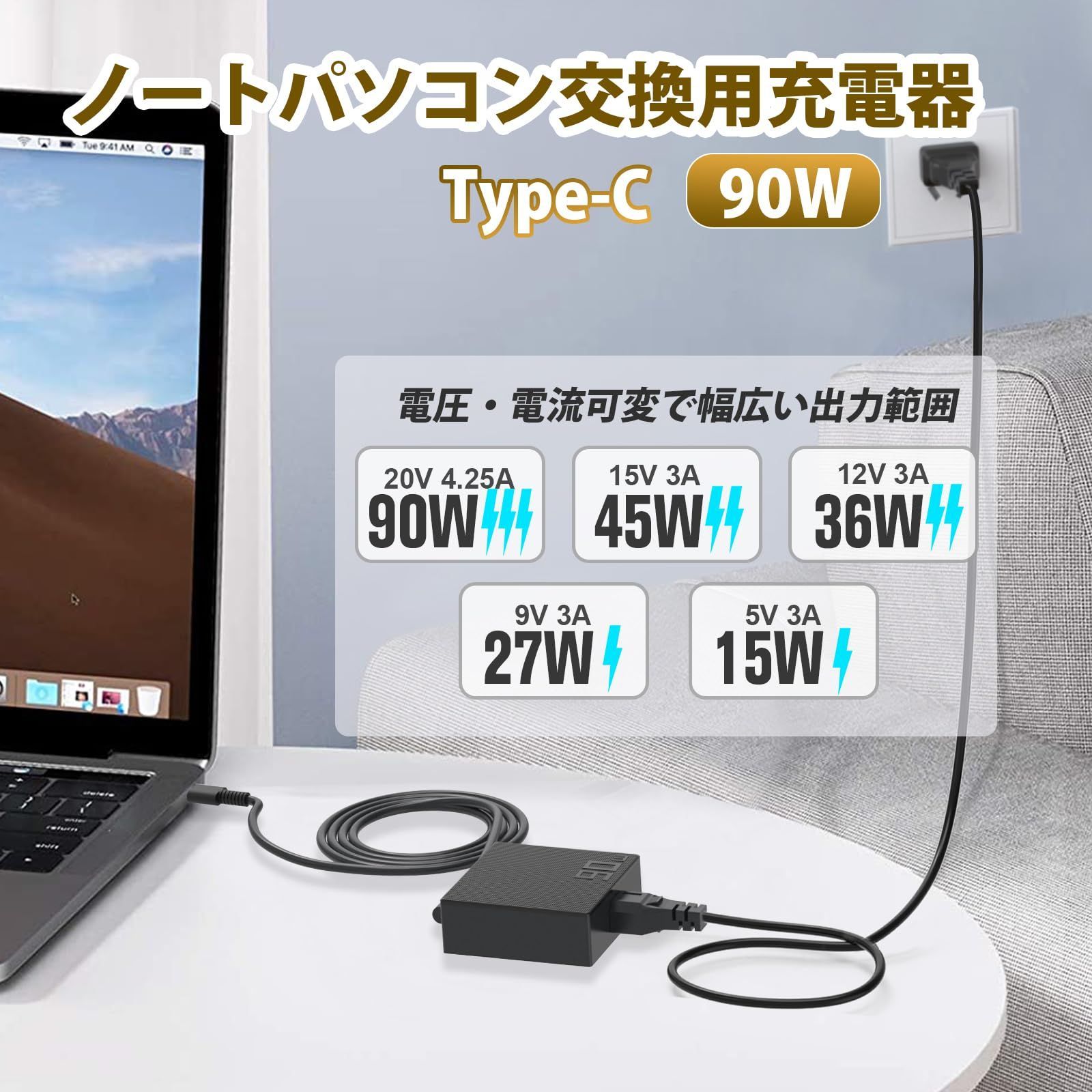 【在庫セール】C USB Type-C 電源アダプター ノートパソコン充電器 軽量 対応Dell Latitude ACアダプター 5420 5520 5531 7520; XPS 汎用 15 9520; Inspiron 13 5310HP Spectre 【在庫セール】C USB Type-C 電源アダプター ノートパソコン充電器 軽量 対応Dell Latitude ACアダプター 5420 5520 5531 7520; XPS 汎用 15 9520; Inspiron 13 5310HP Spectre