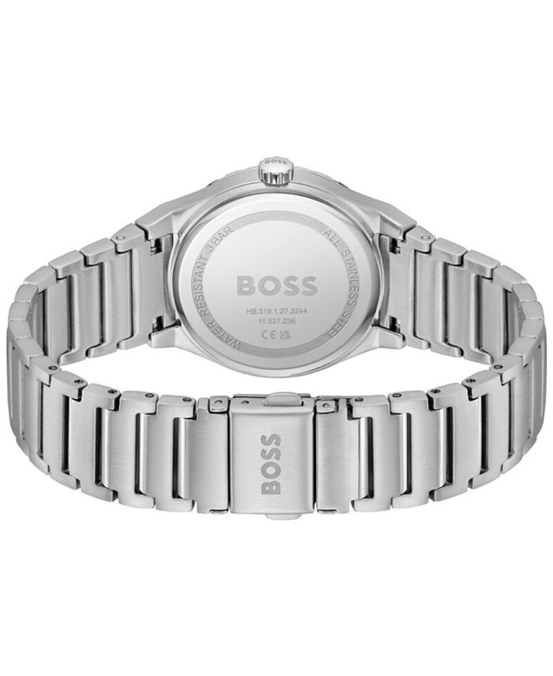 ヒューゴボス レディース アクセサリー 腕時計 Tシャツ Hugo Boss Womens Candor Sport Quartz StainlessSteel Watch 32mm Silvertone シルバー
